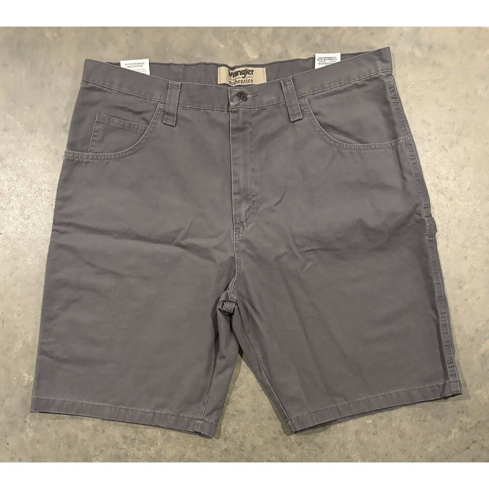NWT Wrangler Carpenter Shorts Men’s Size 38 Gray Cotton